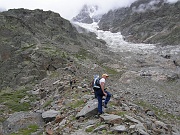 Siamo quasi alla base del Crestone Marinelli